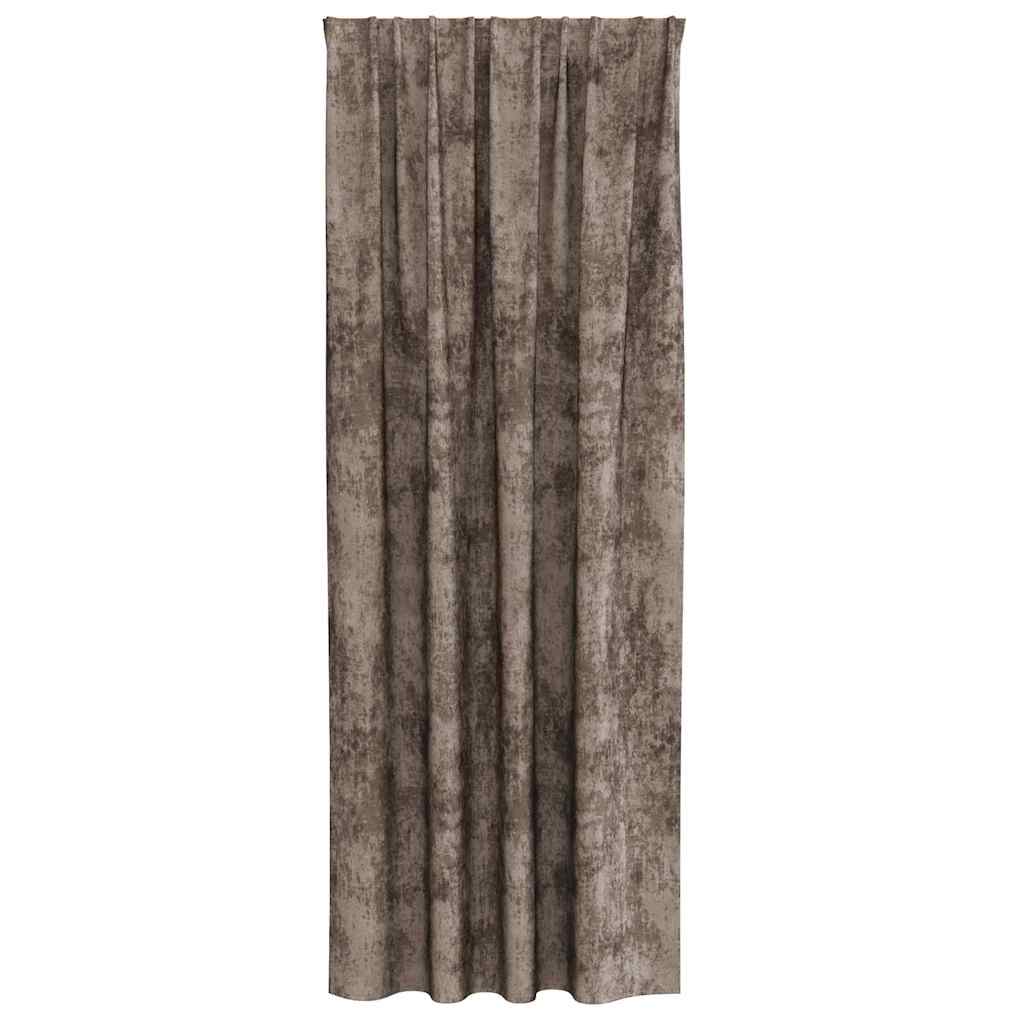vidaXL Velvet Curtains 2 pcs Cappuccino 260 x 140 cm Velvet