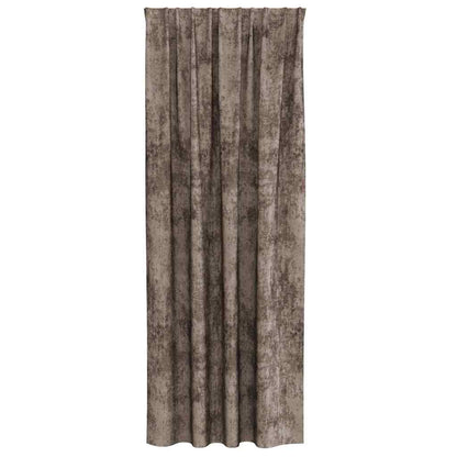 vidaXL Velvet Curtains 2 pcs Cappuccino 260 x 140 cm Velvet