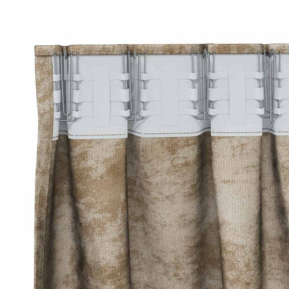vidaXL Velvet Curtains 2 pcs Champagne 140 x 140 cm Velvet