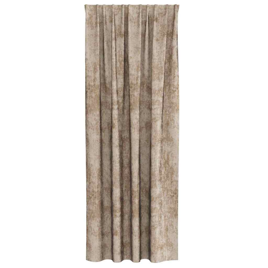 vidaXL Velvet Curtains 2 pcs Champagne 245 x 140 cm Velvet