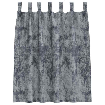 vidaXL Velvet Curtains 2 pcs Silver Grey 140 x 140 cm Velvet