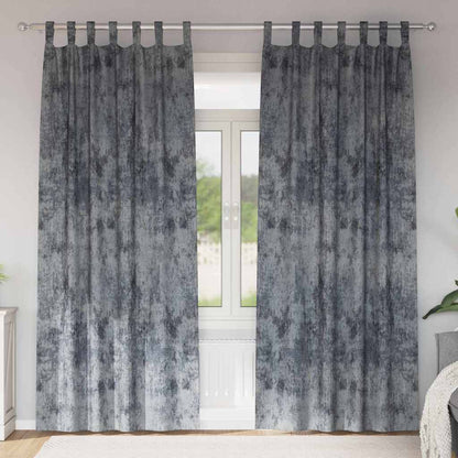vidaXL Velvet Curtains 2 pcs Silver Grey 260 x 140 cm Velvet