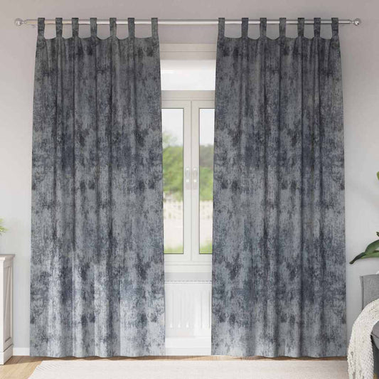 vidaXL Velvet Curtains 2 pcs Silver Grey 260 x 140 cm Velvet
