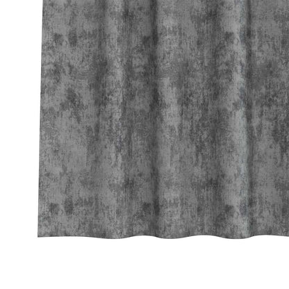vidaXL Velvet Curtains with Curtains 2 pcs Grey 175 x 140 cm Velvet