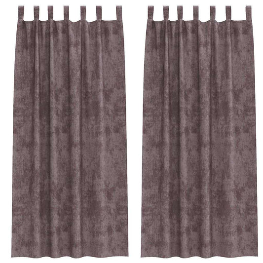 vidaXL Velvet Curtains with Curtains 2 pcs Brown 225 x 140 cm Velvet