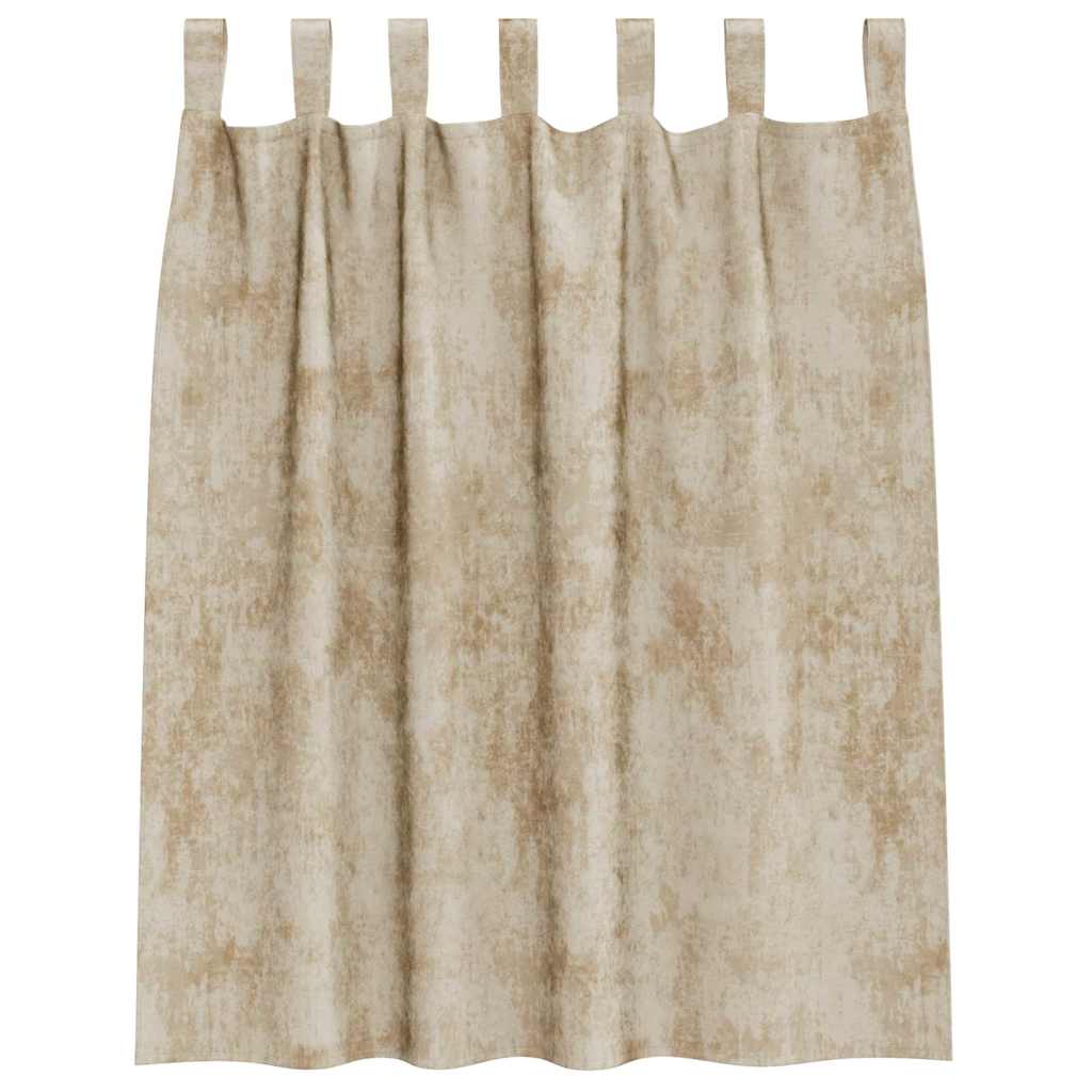 vidaXL Velvet Curtains with Curtains 2 pcs Cream 140 x 140 cm Velvet