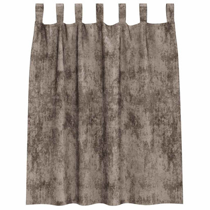 vidaXL Velvet Curtains 2 pcs Cappuccino 140 x 140 cm Velvet