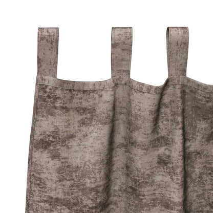 vidaXL Velvet Curtains 2 pcs Cappuccino 245 x 140 cm Velvet