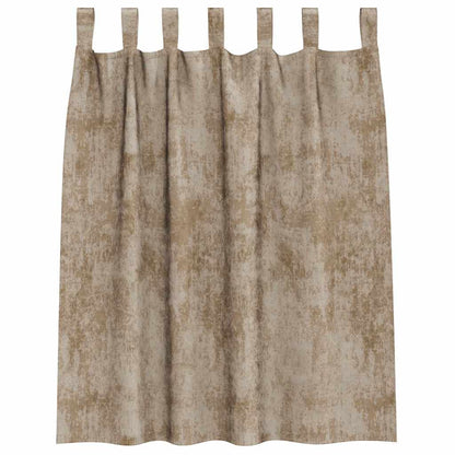 vidaXL Velvet Curtains 2 pcs Champagne 140 x 140 cm Velvet