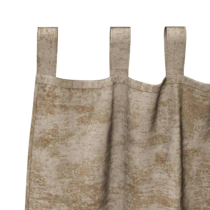 vidaXL Velvet Curtains 2 pcs Champagne 225 x 140 cm Velvet