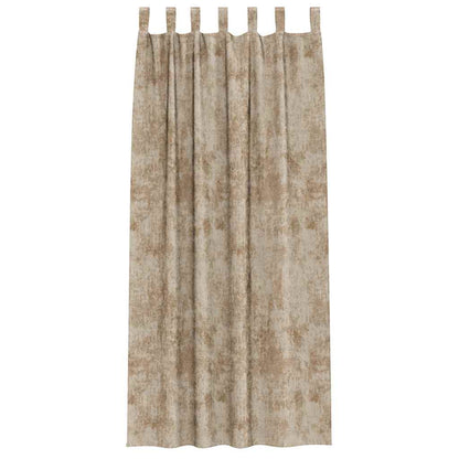 vidaXL Velvet Curtains 2 pcs Champagne 225 x 140 cm Velvet