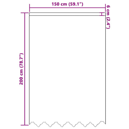vidaXL Lace Curtain with Curtains Floral White 200 x 150 cm Polyester