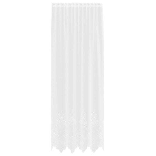 vidaXL Lace Curtain White 280 x 150 cm Polyester