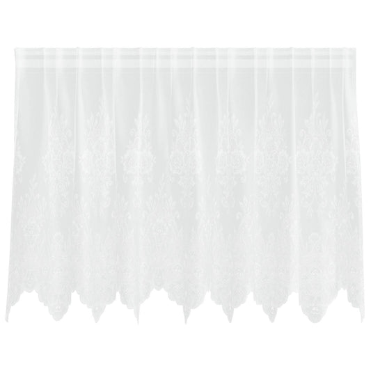 vidaXL Lace Curtain White 100 x 200 cm Polyester