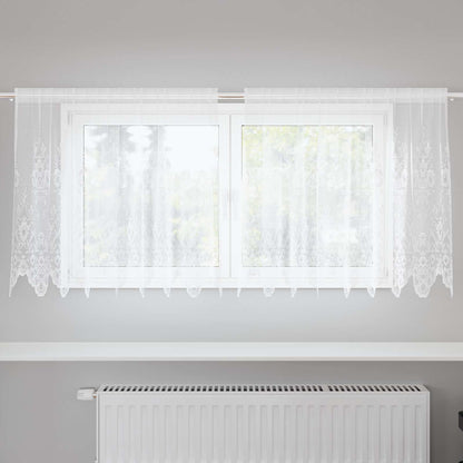 vidaXL Lace Curtain White 120 x 200 cm Polyester