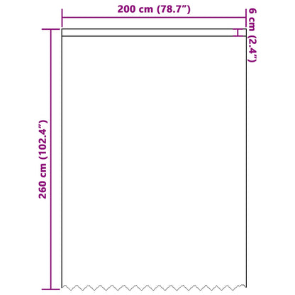 vidaXL Lace Curtain with Curtains Floral White 245 x 200 cm Polyester