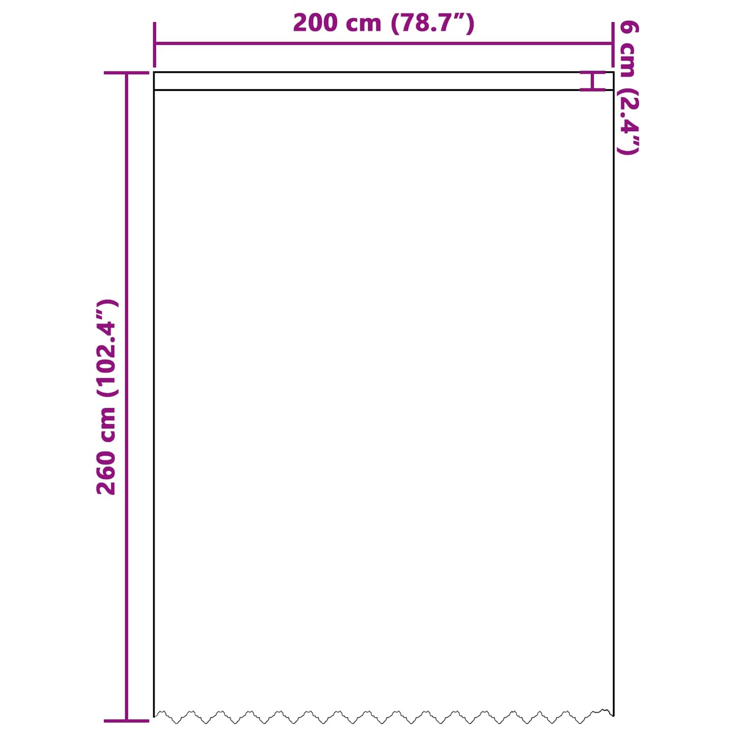 vidaXL Lace Curtain with Curtains Floral White 260x200cm Polyester