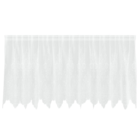 vidaXL Lace Curtain White 80 x 300 cm Polyester