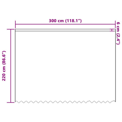 vidaXL Lace Curtain with Curtains Floral White 220 x 300 cm Polyester
