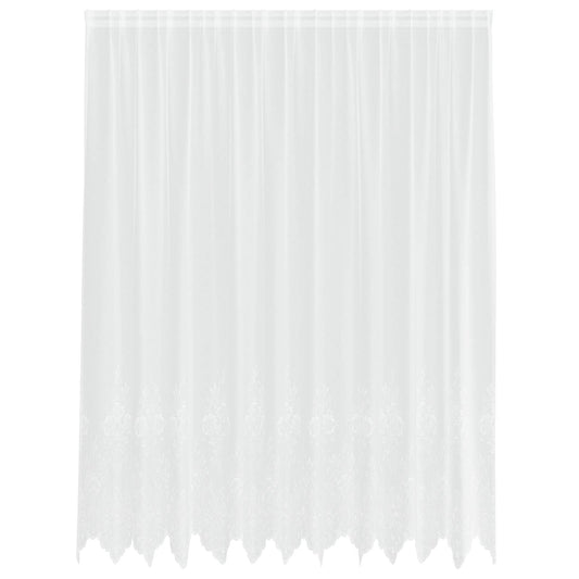 vidaXL Lace Curtain White 245 x 300 cm Polyester