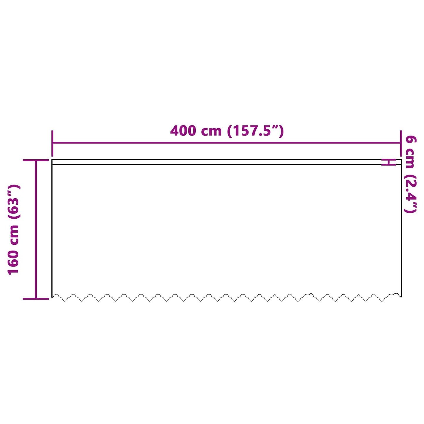 vidaXL Lace Curtain with Curtains Floral White 160 x 400 cm Polyester