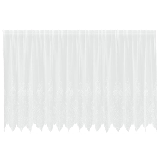 vidaXL Lace Curtain White 180 x 400 cm Polyester