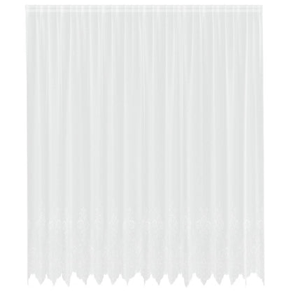vidaXL Lace Curtain with Curtains Floral White 300 x 400 cm Polyester