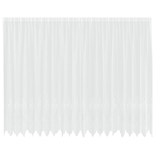vidaXL Lace Curtain White 200 x 500 cm Polyester