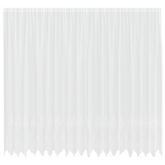 vidaXL Lace Curtain White 280 x 500 cm Polyester