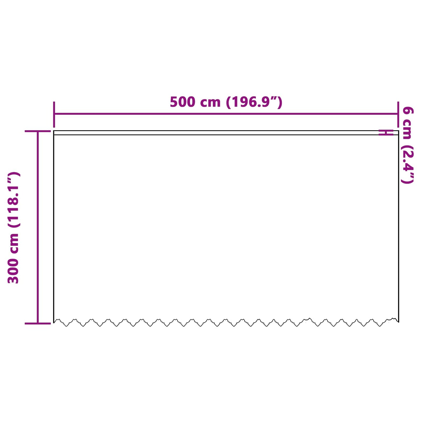 vidaXL Lace Curtain with Curtains Floral White 300 x 500 cm Polyester