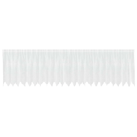 vidaXL Lace Curtain White 100 x 600 cm Polyester