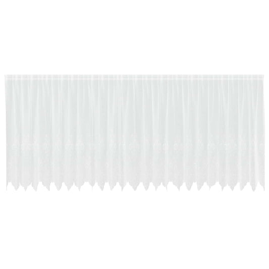vidaXL Lace Curtain White 140 x 600 cm Polyester