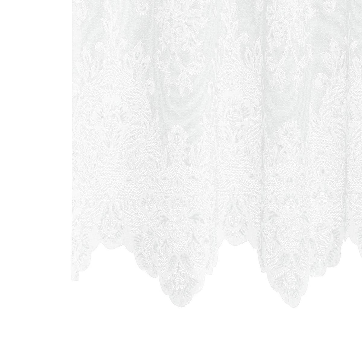 vidaXL Lace Curtain White 245 x 600 cm Polyester