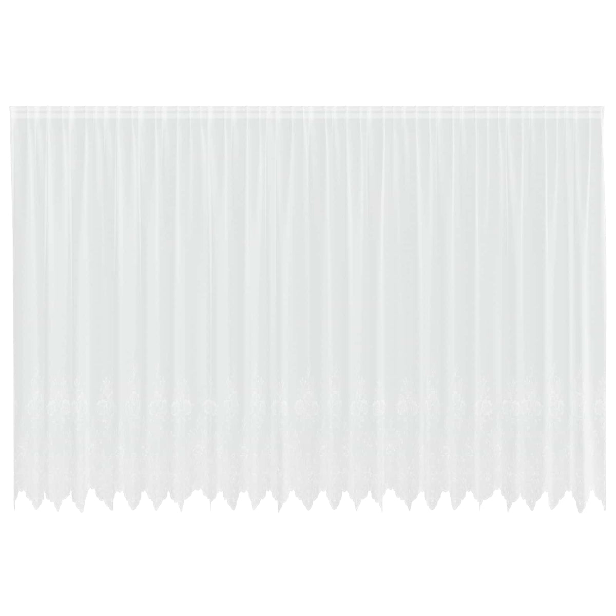 vidaXL Lace Curtain White 245 x 600 cm Polyester