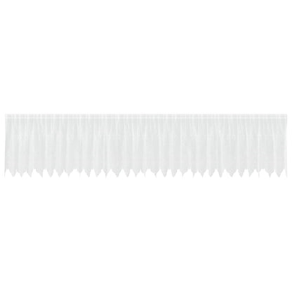 vidaXL Lace Curtain with Curtains Floral White 120 x 750 cm Polyester