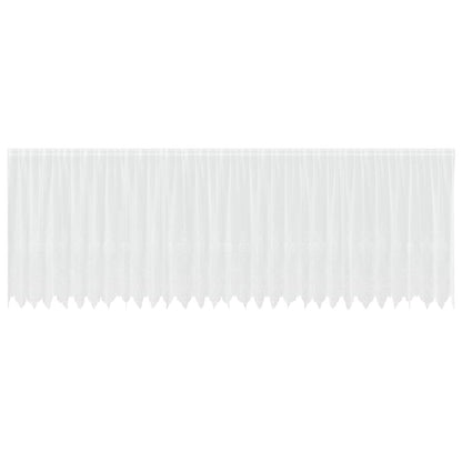 vidaXL Lace Curtain with Curtains Floral White 160 x 750 cm Polyester