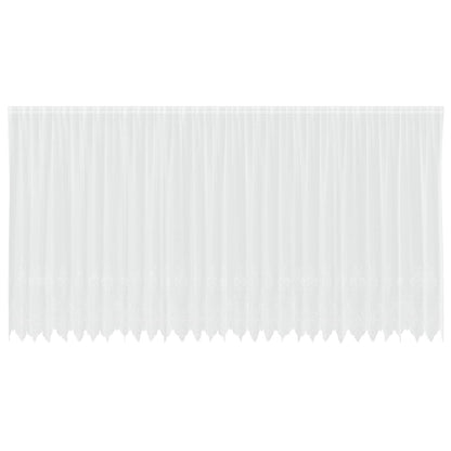 vidaXL Lace Curtain with Curtains Floral White 245 x 750 cm Polyester