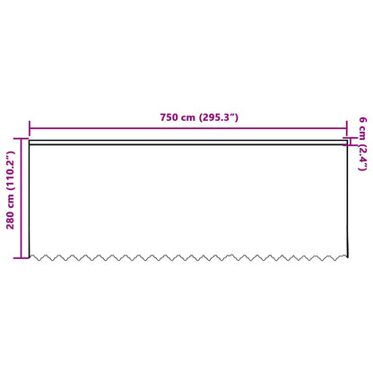 vidaXL Lace Curtain with Curtains Floral White 280 x 750 cm Polyester