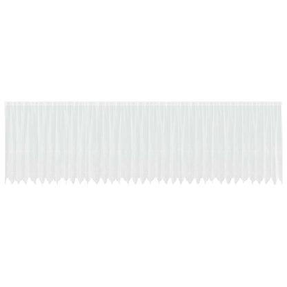 vidaXL Lace Curtain with Curtains Floral White 160 x 900 cm Polyester