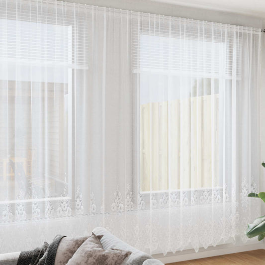 vidaXL Lace Curtain White 260 x 900 cm Polyester