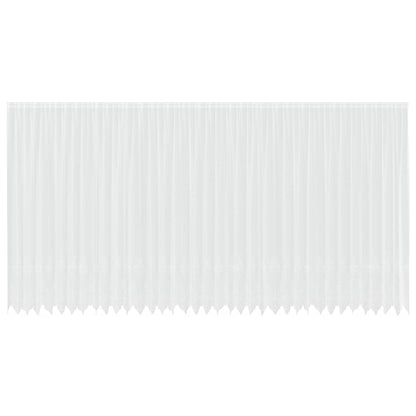 vidaXL Lace Curtain with Curtains Floral White 300 x 900 cm Polyester