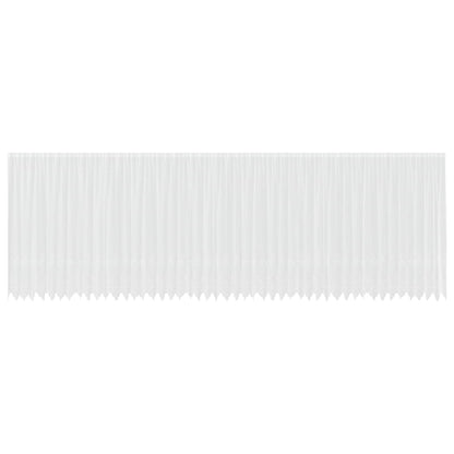 vidaXL Lace Curtain with Curtains Floral White 240 x 1200 cm Polyester