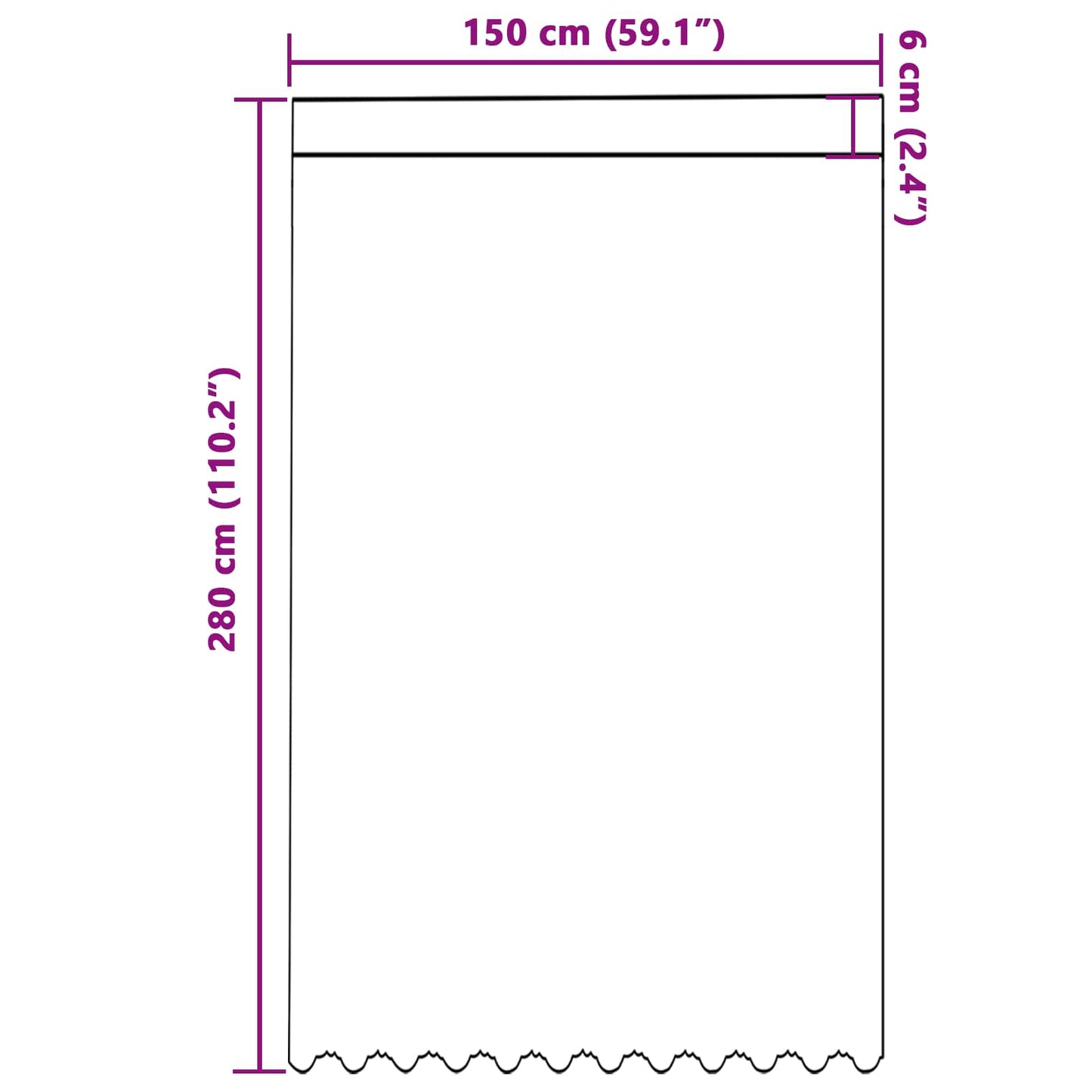 vidaXL Lace Curtain with Curtains Floral White 280 x 150 cm Polyester
