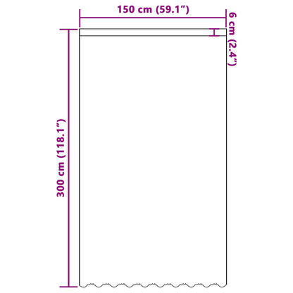 vidaXL Lace Curtain with Curtains Floral White 300 x 150 cm Polyester