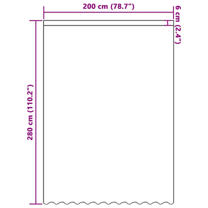 vidaXL Lace Curtain with Curtains Floral White 280 x 200 cm Polyester