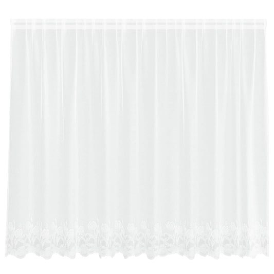 vidaXL Lace Curtain White 160 x 300 cm Polyester