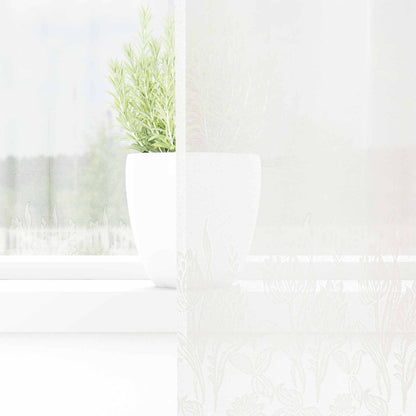 vidaXL Lace Curtain with Curtains Floral White 200 x 300 cm Polyester