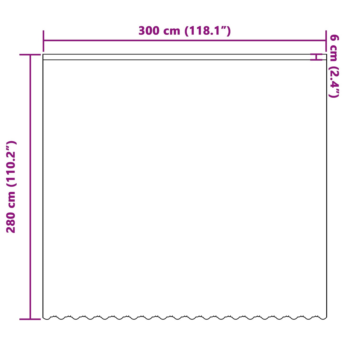 vidaXL Lace Curtain with Curtains Floral White 280 x 300 cm Polyester