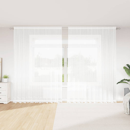 vidaXL Lace Curtain White 300 x 300 cm Polyester