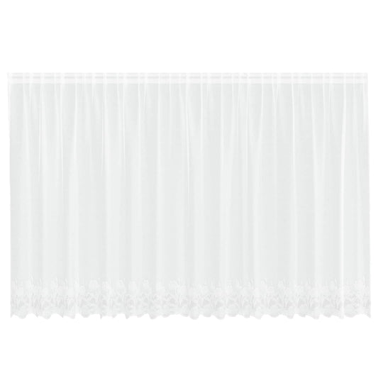 vidaXL Lace Curtain White 180 x 400 cm Polyester